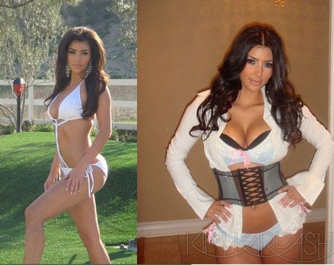 kim kardashian poses nude