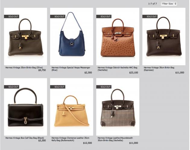 hermes bags with price list