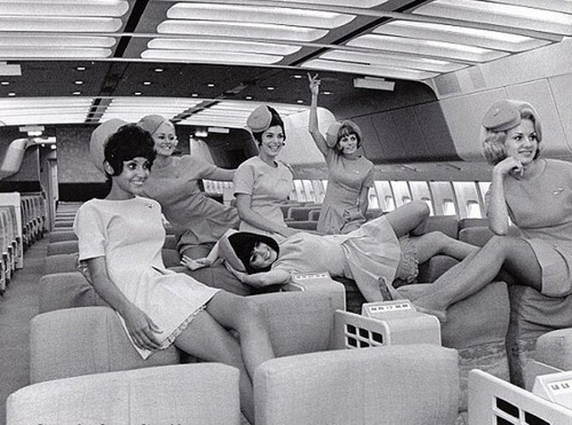 air travel in 70s