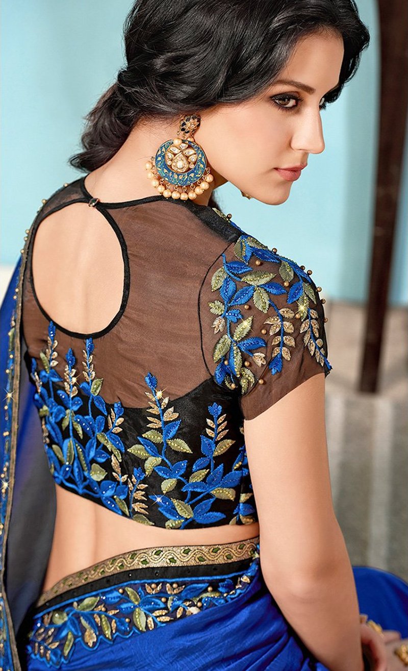 Neck Blouse Designs Back Side Latest